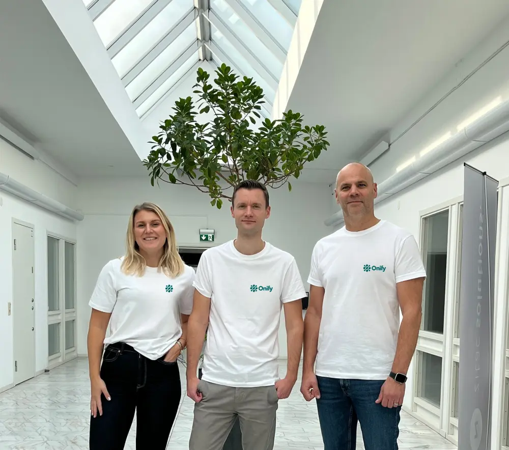 Team Onify på kontoret